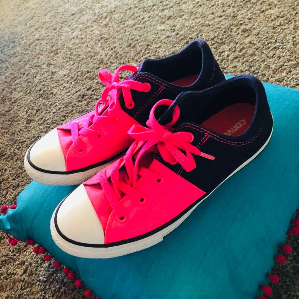 Converse Bright Pink and Purple Sneakers